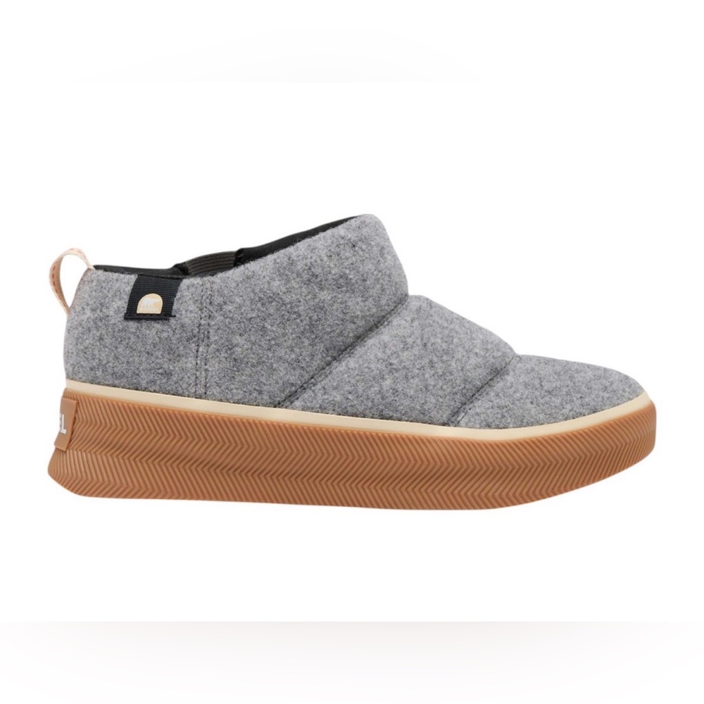 Sorel Out n About IV Wool Mini Puffy Slippers Slip-On Gray 7.5